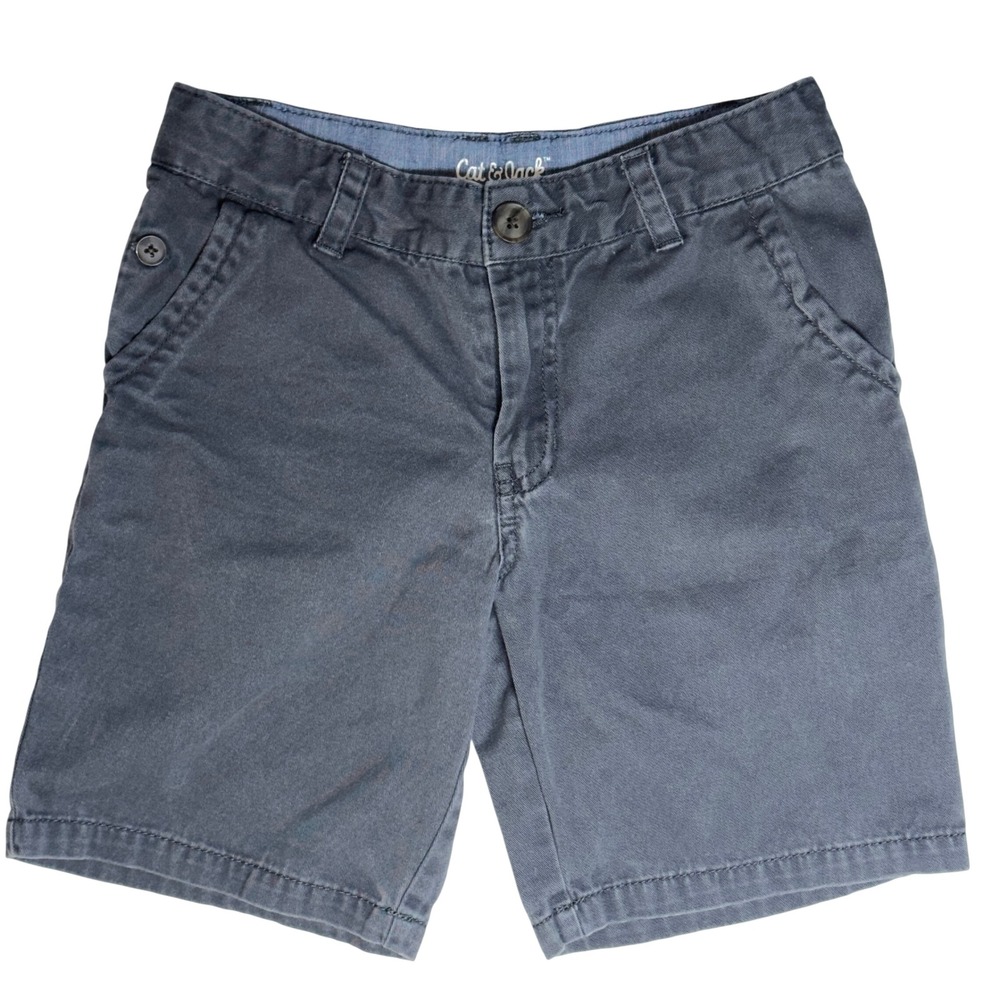 Cat‎ & Jack Boys Gray Flat Front Adjustable Waist Shorts Size 8